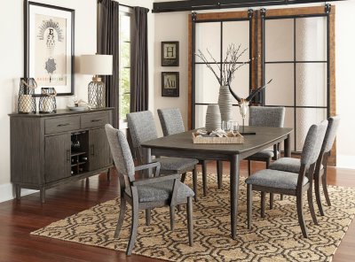 Roux 5Pc Dining Set 5568-78 in Gray by Homelegance w/Options