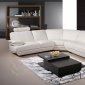 8380 Sectional Sofa in White Bonded Leather by American Eagle