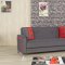 Decora Sofa Bed in Gray Fabric by Casamode w/Options