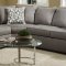 9073 Sectional Sofa in Taupe Venture Smoke Fabric by Simmons