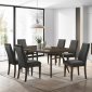 Wes Dining Set 5Pc 115271 in Dark Walnut by Coaster w/Options