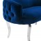 Adina Loveseat TOV-S136 in Navy Velvet Fabric by TOV Furniture