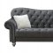 U4422 Sofa in Gray Velvet by Global w/Options