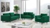 Emily Sofa 625 in Green Velvet Fabric by Meridian w/Options