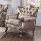 Jayceon Chair 54867 in Fabric & Champagne by Acme w/Options