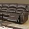 U98780 Motion Sectional Sofa in Brown PU by Global