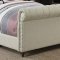 Gresham Upholstered Bed 300652 in Beige Fabric by Coaster