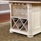 Sabrina CM3199WC-PT Counter Height Table in Off-White / Cherry