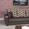 Euro Moda Sofa Bed in Brown Leatherette by Casamode w/Options