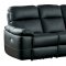 Nicasio Power Motion Sofa 8223BK in Black Leather by Homelegance