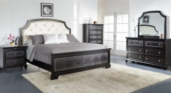 B3191 Bedroom in Black w/Optional Casegoods [EGBS-B3191]