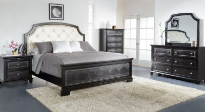 B3191 Bedroom in Black w/Optional Casegoods