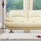 S282-A Sofa in Ivory Leather by Pantek w/Options