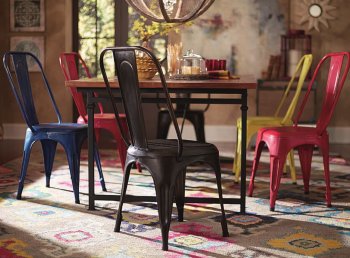 Derry 2555-84 Dining 5Pc Set by Homelegance w/Amara 5034 Chairs [HEDS-2555-84 Derry 5034 Amara]