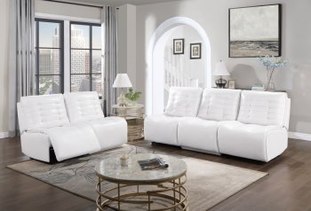 U6066 Modular Power Motion Sofa Blanche White - Global w/Options [GFS-U6066 Blanche White]