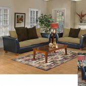 4650 Jane Sofa & Loveseat Set in Bulldozer Mocha by Chelsea