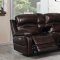 Amanda Power Sofa 610021PPP in Dark Brown by Coaster