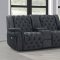 Evelyn Power Motion Sofa & Loveseat in Granite Fabric by Global