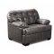 Saturo Sofa 55770 in Gray Top Grain Leather Match by Acme