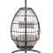 Oldi Outdoor Patio Hanging Chair 45115 in Beige & Black by Acme