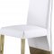 Porsha Dining Chair 749 Set of 2 White Faux Leather by Meridian