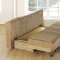 Light Brown Microfiber Contemporary Living Room w/Sleeper Sofa