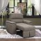 Andes Sectional Sofa Bed 9858TP in Taupe Fabric by Homelegance