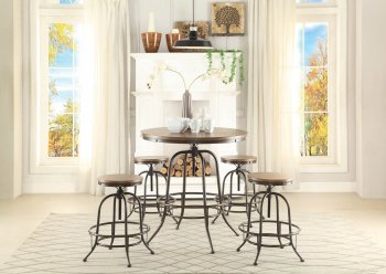 Angstrom 5429-36RD Counter Height Dining Set 5Pc by Homelegance [HEDS-5429-36RD Angstrom]