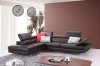 A761 Sectional Sofa in Coffee Leather by J&M