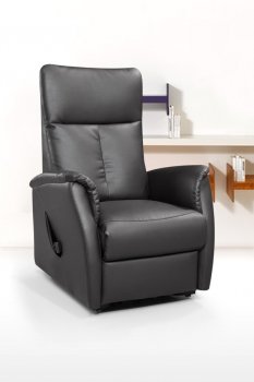 113R Power Lift Chair in Black Bonded Leather by American Eagle [AERC-113R Black]