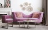 Eva Sofa TOV-L6128 in Blush Velvet by TOV Furniture w/Options