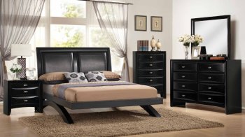 B280 Bedroom in Cherry w/B283 Bed & Optional Casegoods [EGBS-B283-B280]