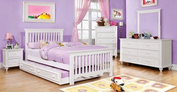 CM7920WH Canberra Kids Bedroom in White w/Options [FABS-CM7920WH Canberra]