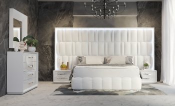 Orion Bedroom in White by ESF w/Optional Carmen White Casegoods [EFBS-Orion Carmen White]