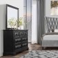 9097 Bedroom 5Pc Set by Global w/Carter Black Casegoods