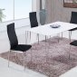 D475DT Dining Set 5Pc w/Black or White Chairs by Global