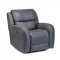 Octavio Power Motion Sofa & Loveseat in Grey Microfiber