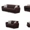 Boston Sofa Bed & Loveseat Set in Brown Fabric w/Options