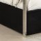 Porter Upholstered Bed in Black Velvet Fabric by Meridian