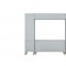 House Marchese Wall Unit 91990 in Pearl Gray by Acme