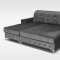 Verso Mini Sectional Sofa in Blue by Skyler Design