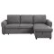 Samantha Sleeper Sectional Sofa 511088 in Gray Fabric by Coaster