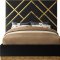 Vector Bed in Black Velvet Fabric by Meridian w/Options