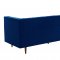 Sebastian Sofa TOV-S148 in Navy Velvet Fabric by TOV Furniture