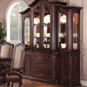 60289 Delphia Buffet with Hutch in Cherry by Acme