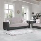 Armada-9 2pc Sofa Bed & Loveseat Set in Sand Fabric by Casamode