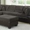 55955 Connell Sectional Sofa in Olive Gray & Espresso by Acme