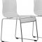 Lima Set of 4 Dining Chairs LC19CL in Clear by LeisureMod