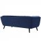 Bestow Sofa in Navy Velvet Fabric by Modway w/Options