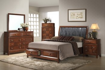 Oasis Bedroom in Oak by Global w/Options [GFBS-Oasis]